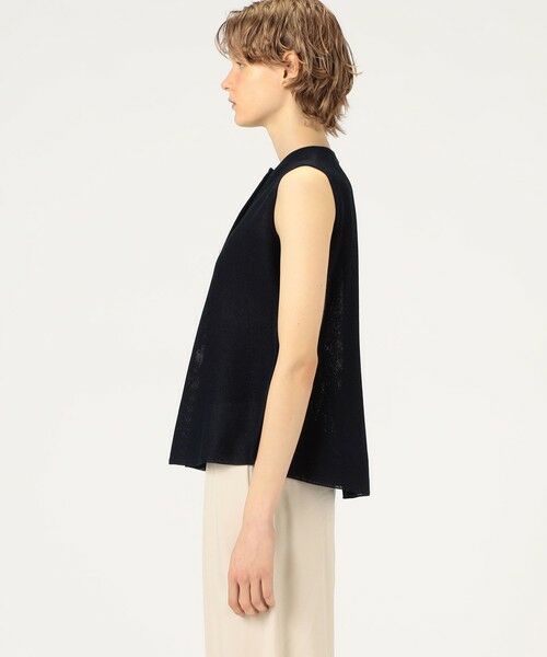 TOMORROWLAND / トゥモローランド ニット・セーター | パールメッシュコンビ ペプラムプルオーバー | 詳細3