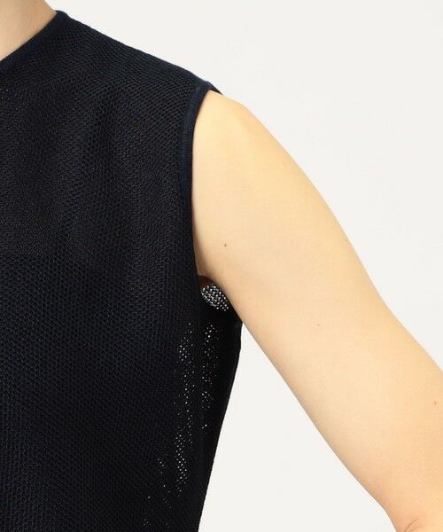 TOMORROWLAND / トゥモローランド ニット・セーター | パールメッシュコンビ ペプラムプルオーバー | 詳細7
