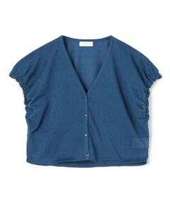 TOMORROWLAND / トゥモローランド カーディガン・ボレロ | シアードット キャップスリーブカーディガン