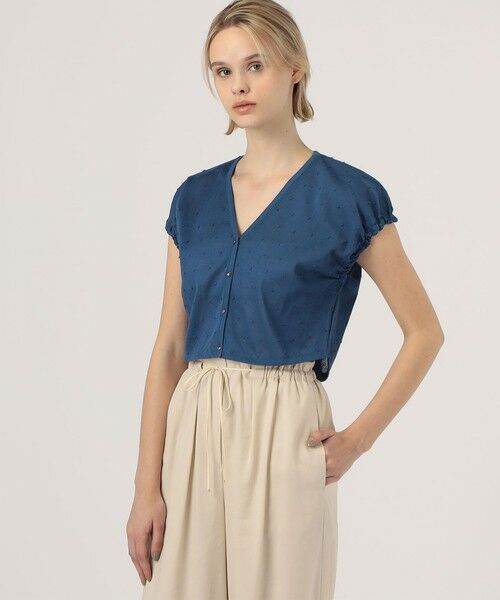 TOMORROWLAND / トゥモローランド カーディガン・ボレロ | シアードット キャップスリーブカーディガン | 詳細2