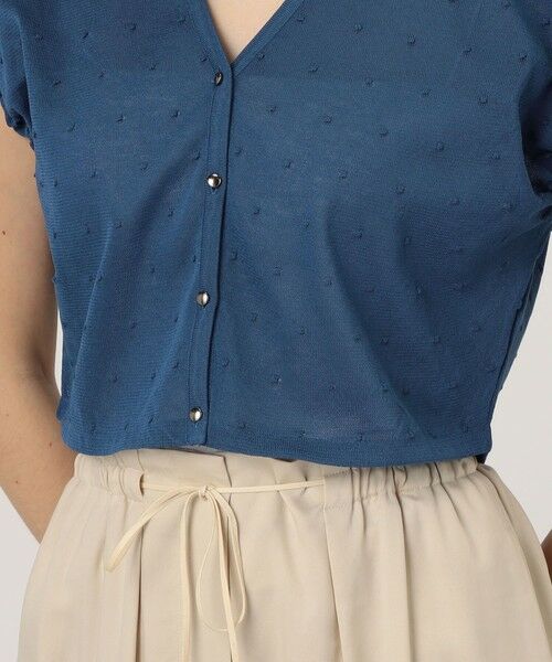 TOMORROWLAND / トゥモローランド カーディガン・ボレロ | シアードット キャップスリーブカーディガン | 詳細8