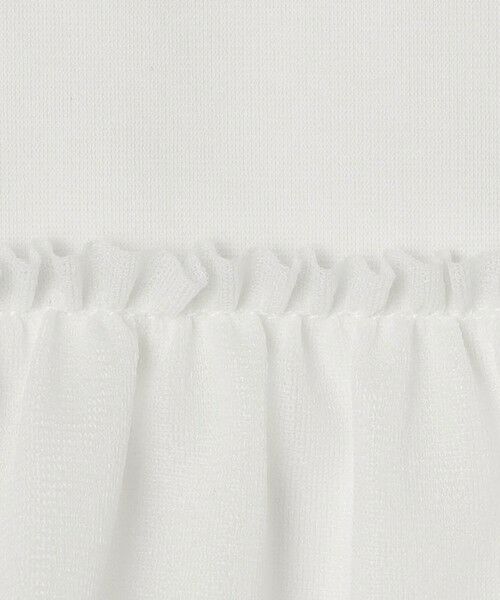 コットンジャージーコンビティアードプルオーバー　白 BALLSEY（ボールジィ）の「コットンジャージーコンビ ティアード