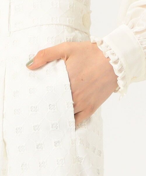 TOMORROWLAND / トゥモローランド その他パンツ | コットンエンブロイダリー サイドタブパンツ | 詳細7