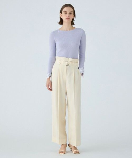 TOMORROWLAND / トゥモローランド その他パンツ | セルロースツイル ハイウエストテーパードパンツ | 詳細11