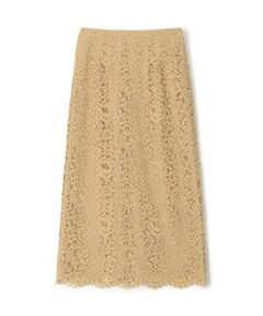 TOMORROWLAND / トゥモローランド ロング・マキシ丈スカート | フラワーコードレース ペンシルタイトスカート