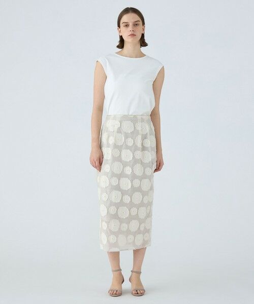美品★トゥモローランド ボールジィ コクーンスリーブブルゾン Y's BORN PRODUCT] COTTON TWILL FLARE GUSSET FLARE SKIRT(XS