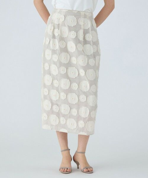 TOMORROWLAND / トゥモローランド ロング・マキシ丈スカート | シアーウェーブジャカード コクーンスカート | 詳細2