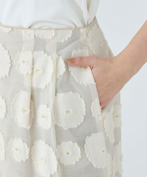 TOMORROWLAND / トゥモローランド ロング・マキシ丈スカート | シアーウェーブジャカード コクーンスカート | 詳細7