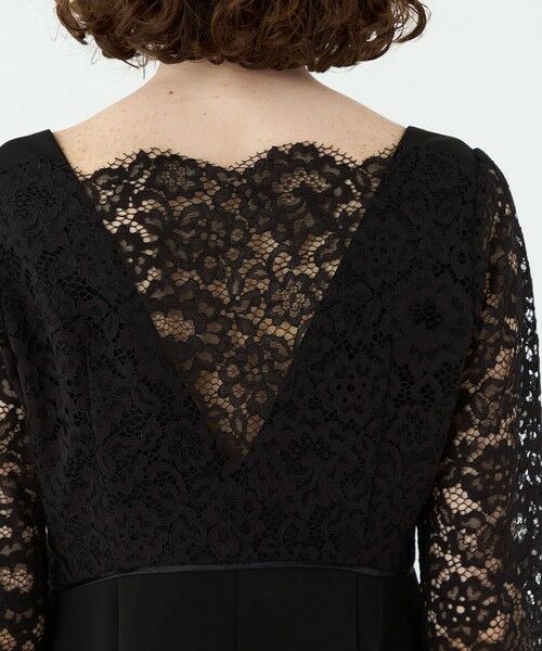TOMORROWLAND / トゥモローランド ドレス | レースコンビ スクエアネックワンピース | 詳細5