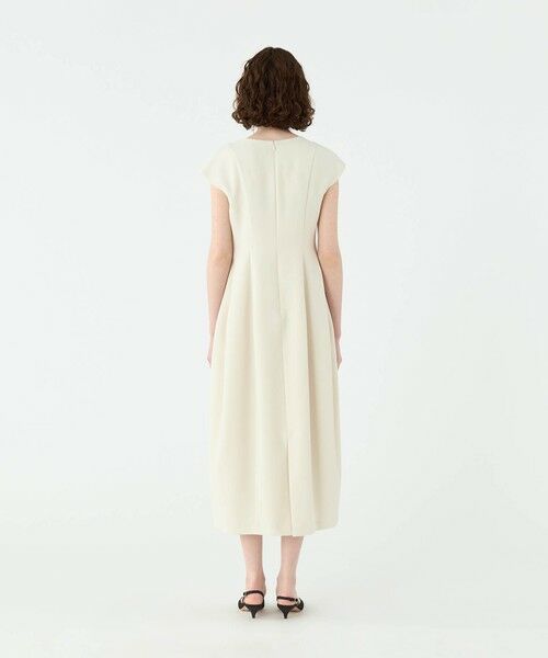 TOMORROWLAND / トゥモローランド ロング・マキシ丈ワンピース | スティフダブルクロス バレルシルエットワンピース | 詳細3