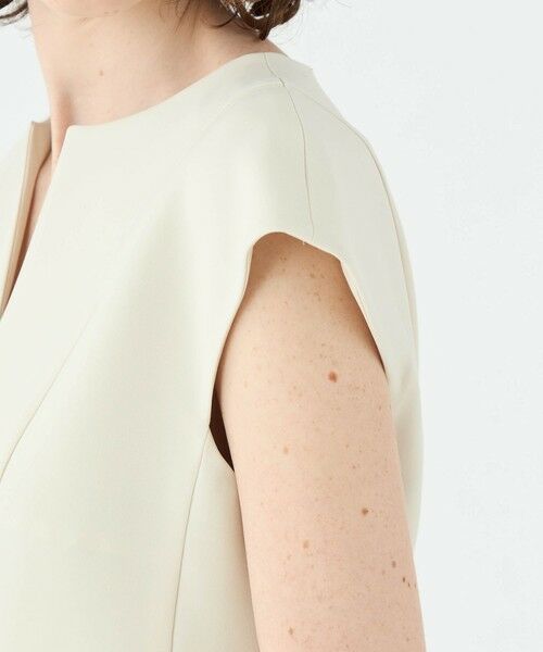 TOMORROWLAND / トゥモローランド ロング・マキシ丈ワンピース | スティフダブルクロス バレルシルエットワンピース | 詳細6