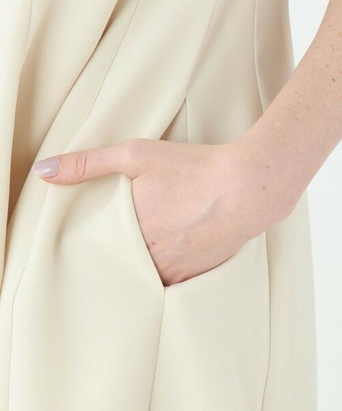 TOMORROWLAND / トゥモローランド ロング・マキシ丈ワンピース | スティフダブルクロス バレルシルエットワンピース | 詳細7