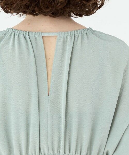 TOMORROWLAND / トゥモローランド ミニ丈・ひざ丈ワンピース | ウズラクレープ シャーリングワンピース | 詳細5