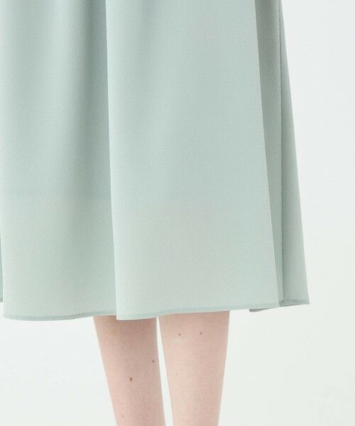 TOMORROWLAND / トゥモローランド ミニ丈・ひざ丈ワンピース | ウズラクレープ シャーリングワンピース | 詳細7