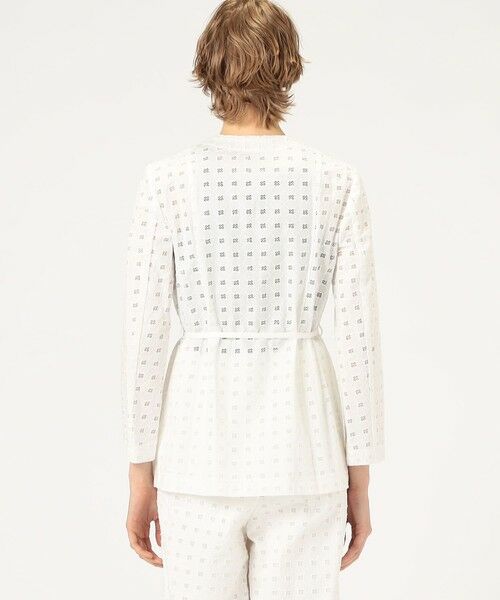 TOMORROWLAND / トゥモローランド ノーカラージャケット | コットンエンブロイダリー Vカラージャケット | 詳細4