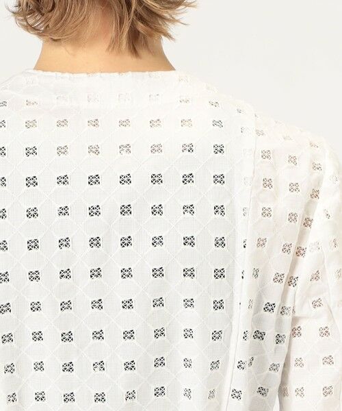 TOMORROWLAND / トゥモローランド ノーカラージャケット | コットンエンブロイダリー Vカラージャケット | 詳細7