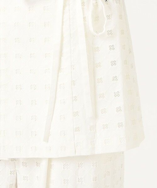 TOMORROWLAND / トゥモローランド ノーカラージャケット | コットンエンブロイダリー Vカラージャケット | 詳細9