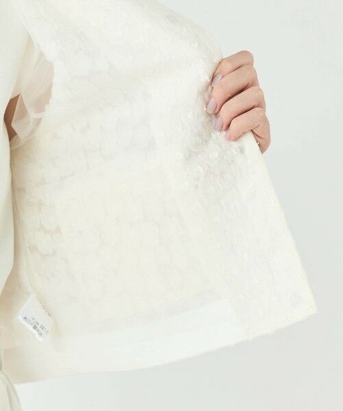 TOMORROWLAND / トゥモローランド ノーカラージャケット | アリッサムカットジャカード クルーネックジャケット | 詳細6