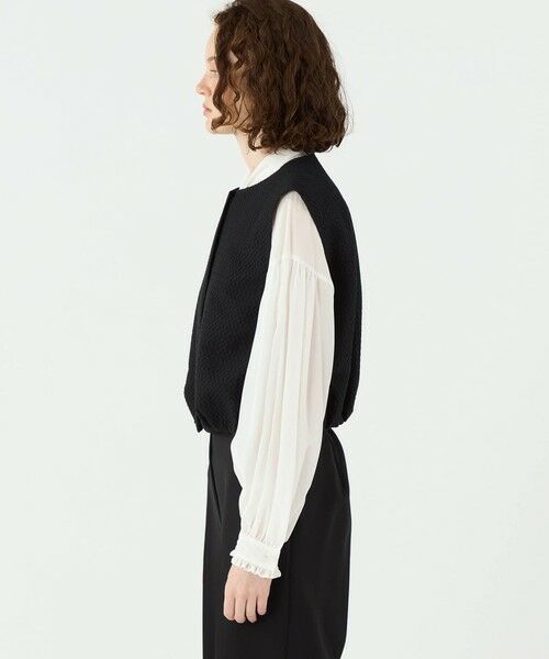 TOMORROWLAND / トゥモローランド ベスト | タイニーフラワージャカード ショートベスト | 詳細3