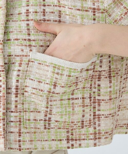 S❤︎出品 セール】 モザイクツイード ショートクルージャケット （ノー