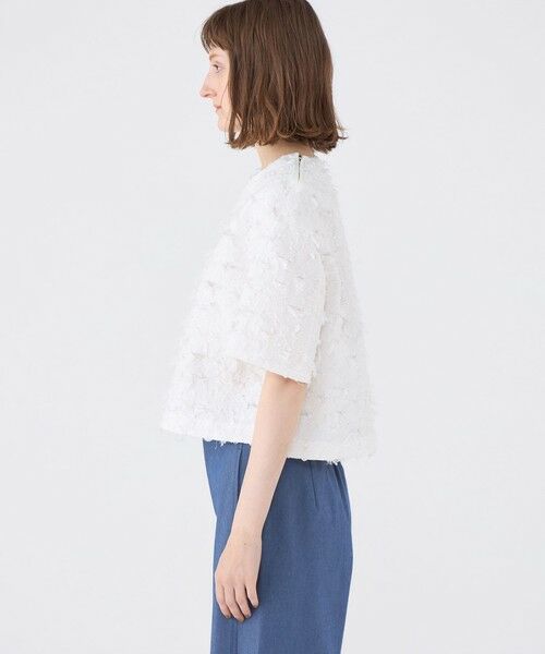 TOMORROWLAND / トゥモローランド シャツ・ブラウス | フラワーカットジャカード Tブラウス | 詳細3