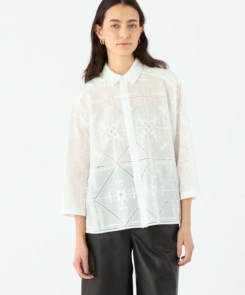 TOMORROWLAND / トゥモローランド シャツ・ブラウス（半袖以外） | ビンテージエンブロイダリー レギュラーカラーシャツ | 詳細2