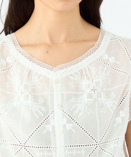 TOMORROWLAND / トゥモローランド シャツ・ブラウス | ビンテージエンブロイダリー ショートブラウス | 詳細5