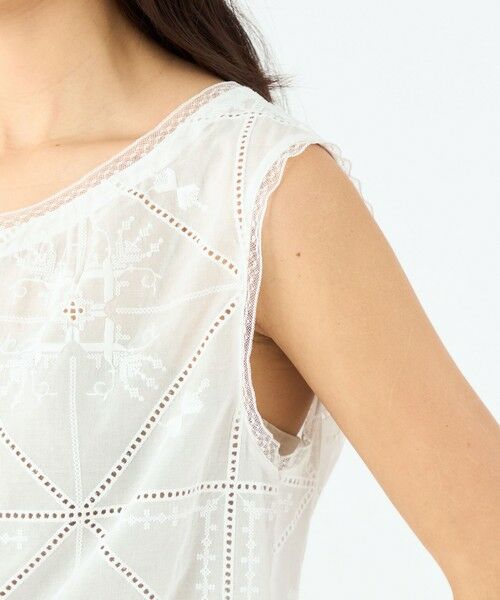 TOMORROWLAND / トゥモローランド シャツ・ブラウス | ビンテージエンブロイダリー ショートブラウス | 詳細6