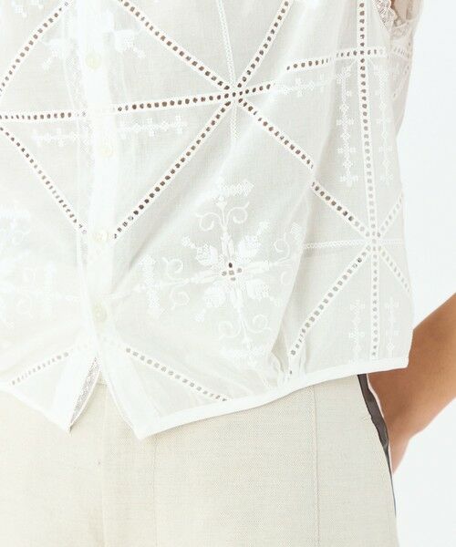 TOMORROWLAND / トゥモローランド シャツ・ブラウス | ビンテージエンブロイダリー ショートブラウス | 詳細7