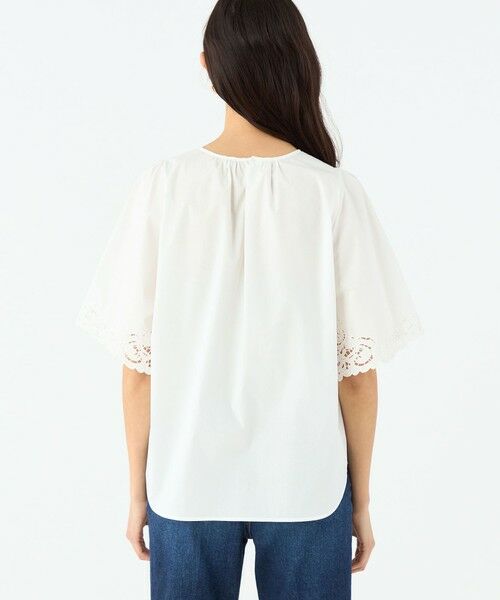 TOMORROWLAND / トゥモローランド シャツ・ブラウス | エンブロイダリーレース ワイドプルオーバーブラウス | 詳細4