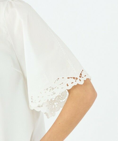 TOMORROWLAND / トゥモローランド シャツ・ブラウス | エンブロイダリーレース ワイドプルオーバーブラウス | 詳細7
