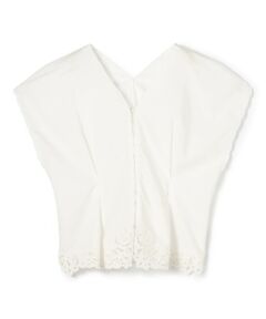 TOMORROWLAND / トゥモローランド シャツ・ブラウス | エンブロイダリーレース プルオーバーブラウス