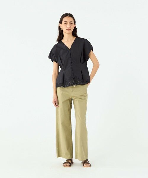 TOMORROWLAND / トゥモローランド シャツ・ブラウス | エンブロイダリーレース プルオーバーブラウス | 詳細1