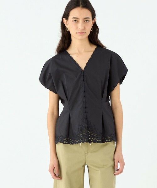 TOMORROWLAND / トゥモローランド シャツ・ブラウス | エンブロイダリーレース プルオーバーブラウス | 詳細2