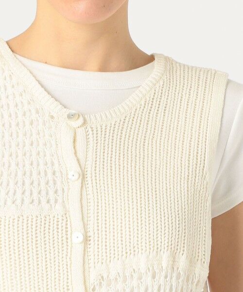 TOMORROWLAND / トゥモローランド ニット・セーター | 【WEB限定】コットンレーシー ノースリーブワンピース | 詳細12