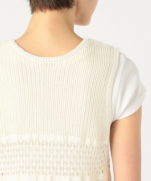 TOMORROWLAND / トゥモローランド ニット・セーター | 【WEB限定】コットンレーシー ノースリーブワンピース | 詳細13
