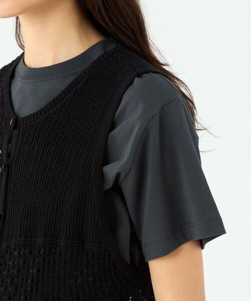 TOMORROWLAND / トゥモローランド ニット・セーター | 【WEB限定】コットンレーシー ノースリーブワンピース | 詳細5