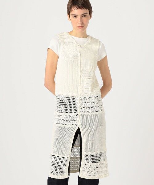 TOMORROWLAND / トゥモローランド ニット・セーター | 【WEB限定】コットンレーシー ノースリーブワンピース | 詳細9