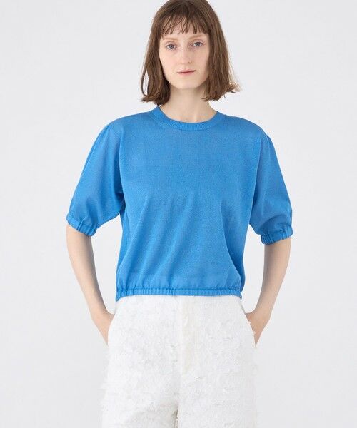 GLAMOUR ファッション 【ドゥロワー】パフスリーブニット