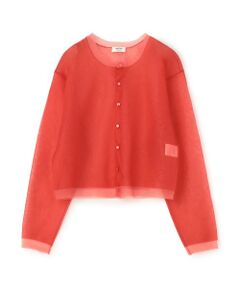 TOMORROWLAND / トゥモローランド カーディガン・ボレロ | シアーレイヤー クルーネックカーディガン