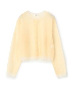 TOMORROWLAND / トゥモローランド カーディガン・ボレロ | シアーレイヤー クルーネックカーディガン