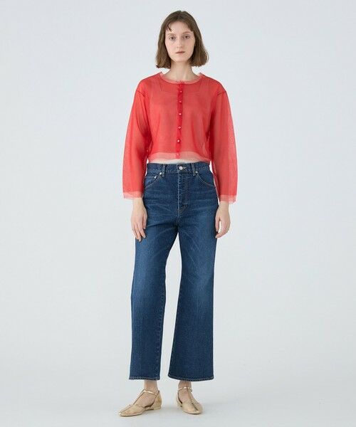 TOMORROWLAND / トゥモローランド カーディガン・ボレロ | シアーレイヤー クルーネックカーディガン | 詳細1