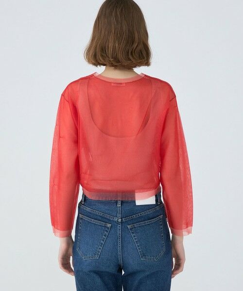 TOMORROWLAND / トゥモローランド カーディガン・ボレロ | シアーレイヤー クルーネックカーディガン | 詳細4