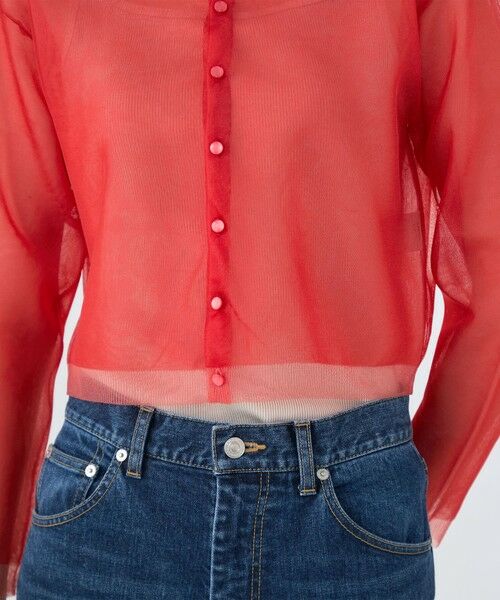 TOMORROWLAND / トゥモローランド カーディガン・ボレロ | シアーレイヤー クルーネックカーディガン | 詳細7