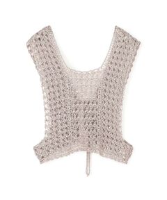 TOMORROWLAND / トゥモローランド ベスト | メタリッククロシェ フロンタブルベスト