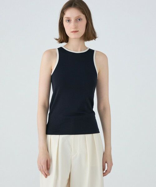 TOMORROWLAND / トゥモローランド タンクトップ | コットンジャージ トリムタンクトップ | 詳細9