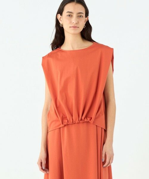 TOMORROWLAND / トゥモローランド Tシャツ | トリコットジャージー タックギャザープルオーバー | 詳細10