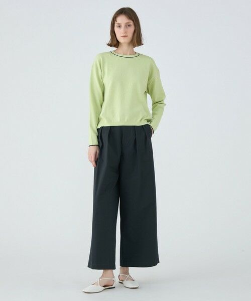 TOMORROWLAND / トゥモローランド その他パンツ | シルクネップウェザー タックワイドパンツ | 詳細10