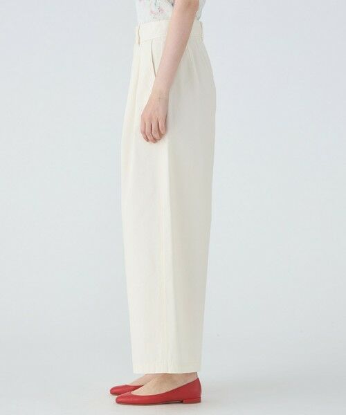 TOMORROWLAND / トゥモローランド その他パンツ | シルクネップウェザー タックワイドパンツ | 詳細3