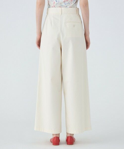 TOMORROWLAND / トゥモローランド その他パンツ | シルクネップウェザー タックワイドパンツ | 詳細4